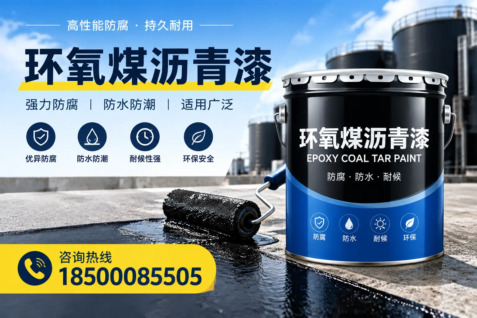 选择环氧煤沥青漆的五大理由，嘉峪关客户必知